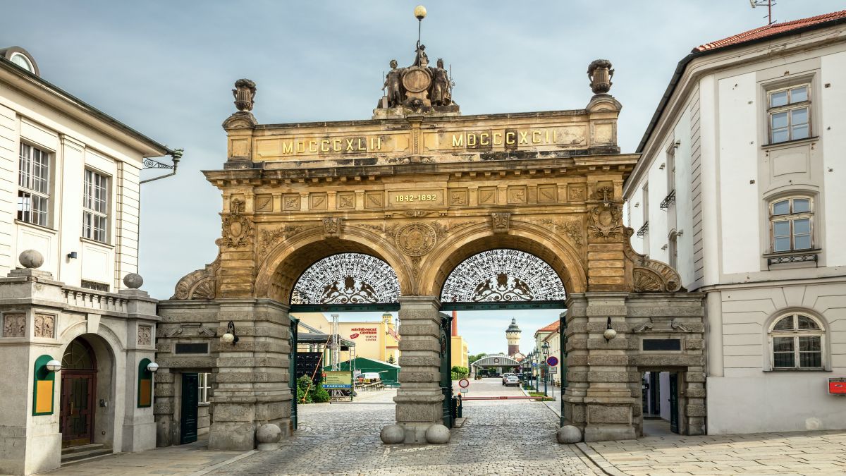 Plzeň - sörgyár kapuja