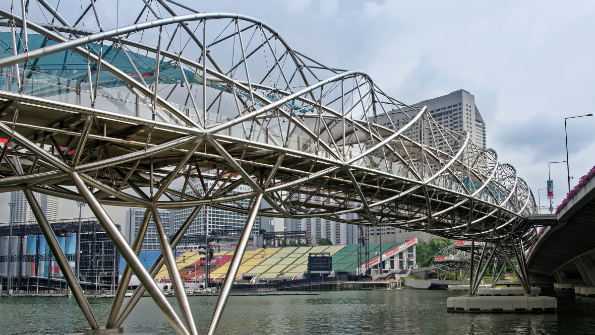Szingapúr - Helix-híd