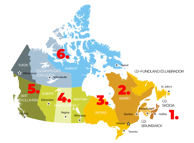 Kanadai tartományok - OTP Travel Utazási Iroda