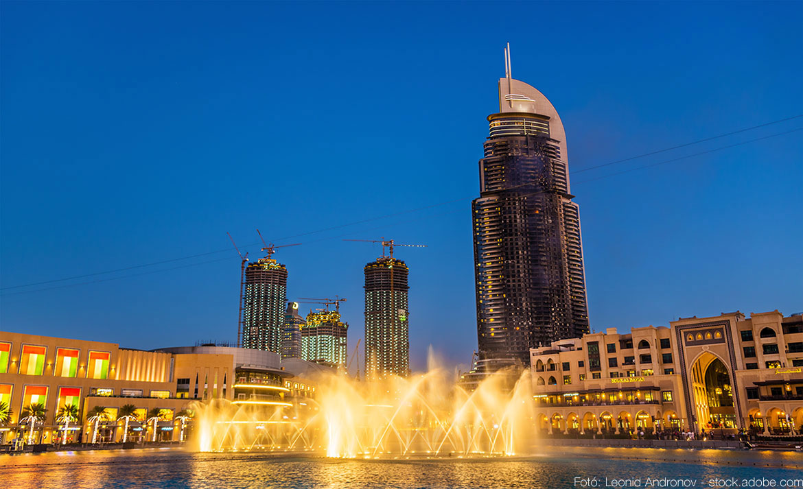Dubai szökőkutak - OTP Travel Utazási Iroda