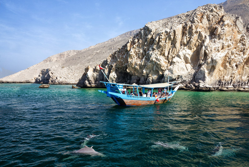 Omán - Maszkat - Muscat - Delfinshow a természetben