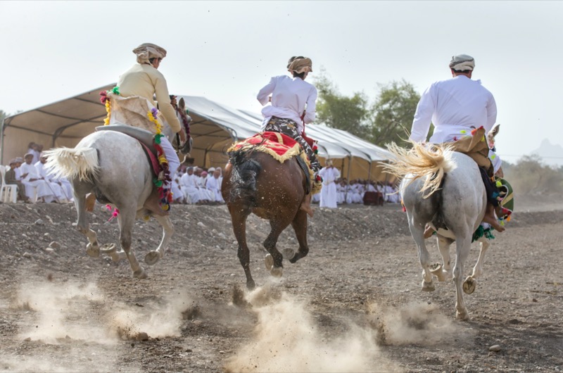 Omán - Maszkat - Muscat - lovasok