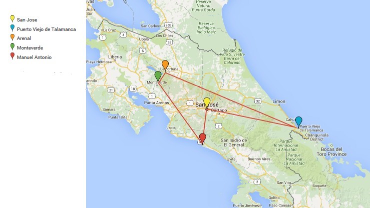 COSTA RICA utazás - COSTA RICA körutazás - egyéni körutazás az OTP Travel utazási iroda szervezésében.